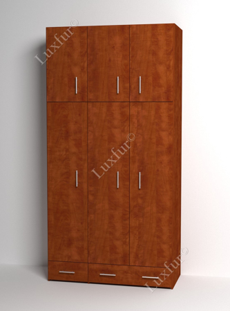 תמונה של ארון שלוש דלתות מחולקות עם 2 מגירות נעליים